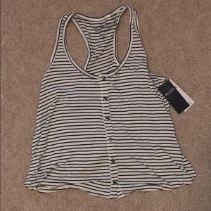 B&W Striped Hollister Tank Top